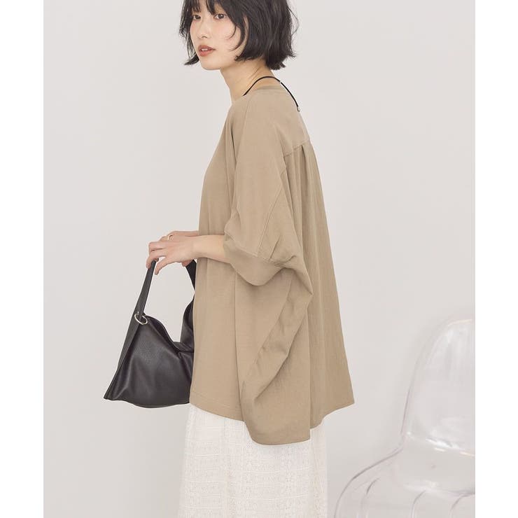 【接触冷感】異素材コクーンプルオーバー | AMERICAN HOLIC | 詳細画像2 