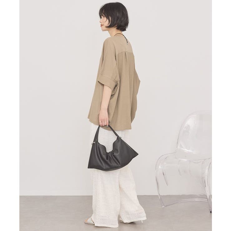 【接触冷感】異素材コクーンプルオーバー | AMERICAN HOLIC | 詳細画像6 