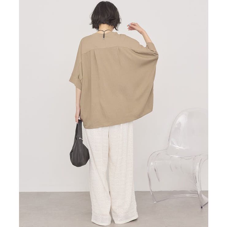 【接触冷感】異素材コクーンプルオーバー | AMERICAN HOLIC | 詳細画像7 