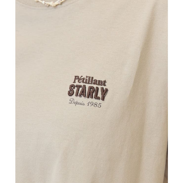 STARLY 刺繍ロゴTシャツ | AMERICAN HOLIC | 詳細画像4 