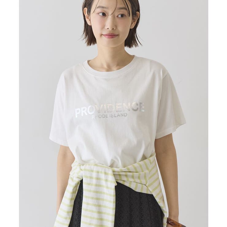 オフホワイト | SILVERプリント半袖Tシャツ | AMERICAN HOLIC