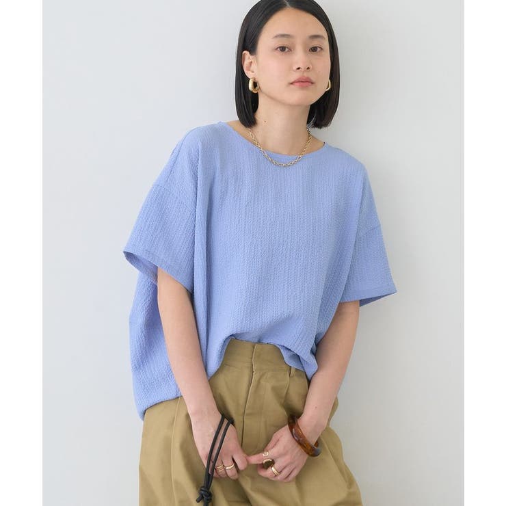 【UVカット】サッカーコクーンブラウス | AMERICAN HOLIC | 詳細画像2 