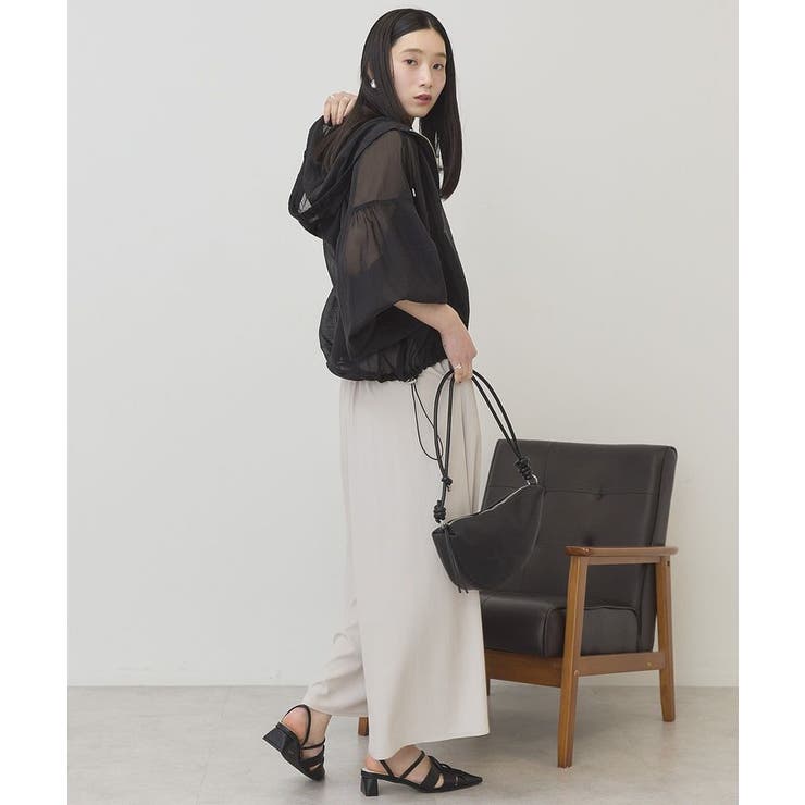 【接触冷感・UVカット】【選べる丈】ギャザースカーチョ【WEB限定カラー有り】 | AMERICAN HOLIC | 詳細画像14 