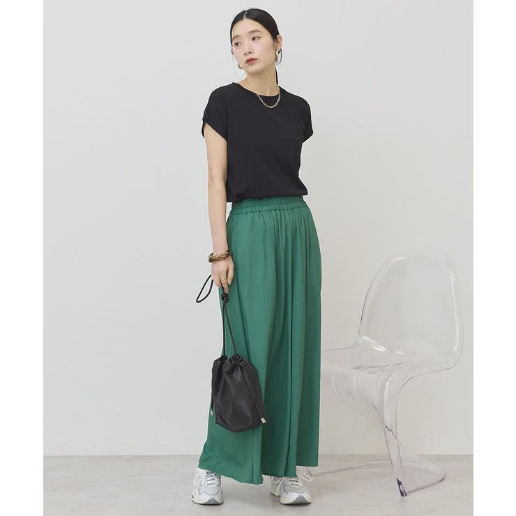 【接触冷感・UVカット】【選べる丈】ギャザースカーチョ【WEB限定カラー有り】 | AMERICAN HOLIC | 詳細画像44 