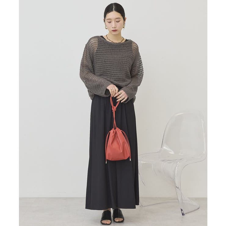 【接触冷感・UVカット】【選べる丈】ギャザースカーチョ【WEB限定カラー有り】 | AMERICAN HOLIC | 詳細画像5 