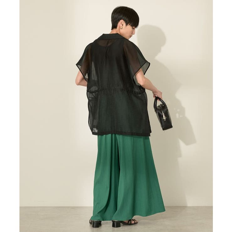 【接触冷感・UVカット】【選べる丈】ギャザースカーチョ【WEB限定カラー有り】 | AMERICAN HOLIC | 詳細画像35 