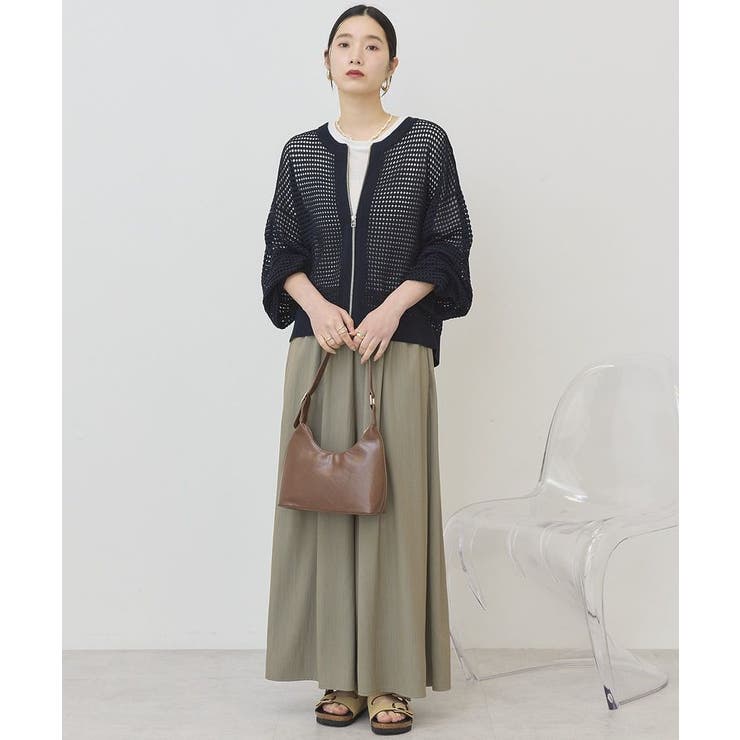 【接触冷感・UVカット】【選べる丈】ギャザースカーチョ【WEB限定カラー有り】 | AMERICAN HOLIC | 詳細画像10 