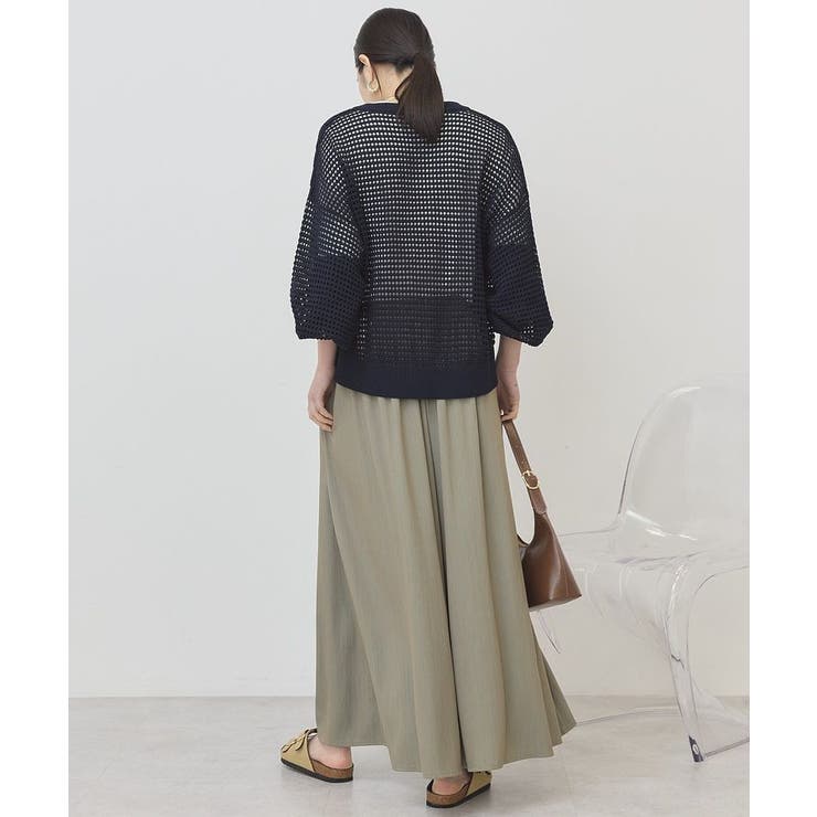 【接触冷感・UVカット】【選べる丈】ギャザースカーチョ【WEB限定カラー有り】 | AMERICAN HOLIC | 詳細画像11 
