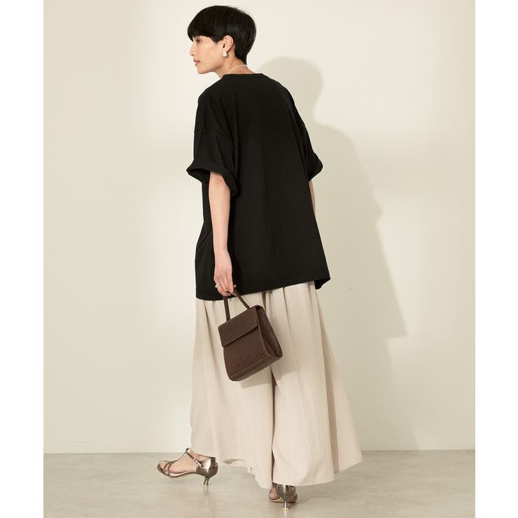 【接触冷感・UVカット】【選べる丈】ギャザースカーチョ【WEB限定カラー有り】 | AMERICAN HOLIC | 詳細画像6 