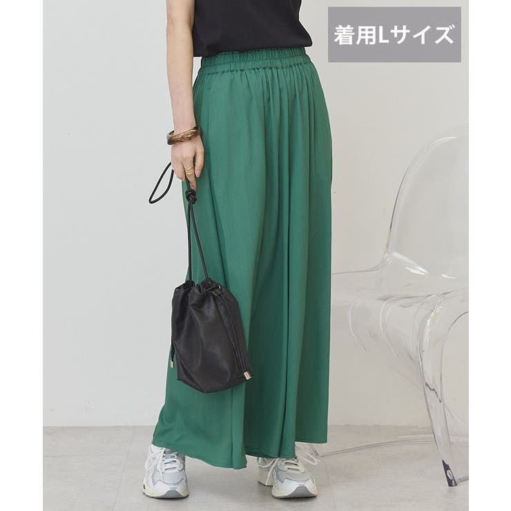 グリーン | 【接触冷感・UVカット】【選べる丈】ギャザースカーチョ【WEB限定カラー有り】 | AMERICAN HOLIC