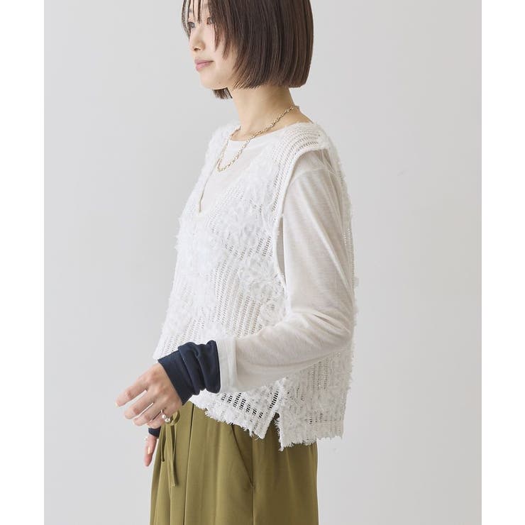 【選べる丈】Vネックレースベスト | AMERICAN HOLIC | 詳細画像23 