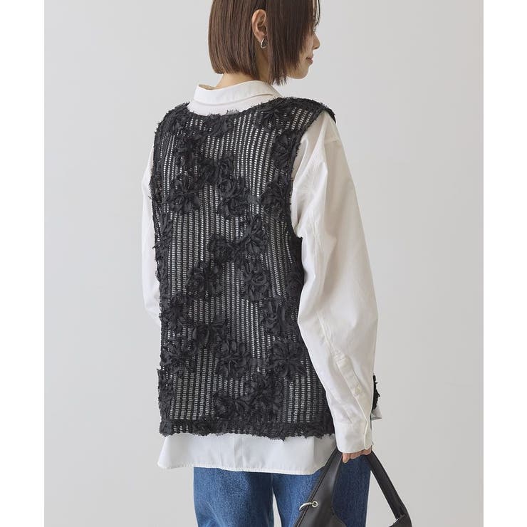 【選べる丈】Vネックレースベスト | AMERICAN HOLIC | 詳細画像15 