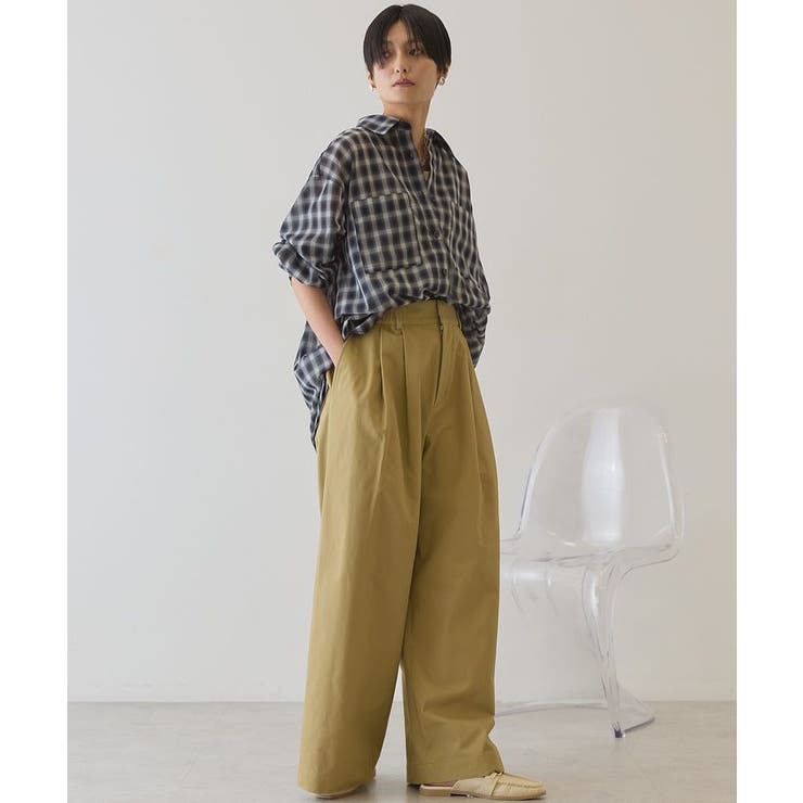 【接触冷感・イージーケア】シアーチェックシャツ | AMERICAN HOLIC | 詳細画像20 