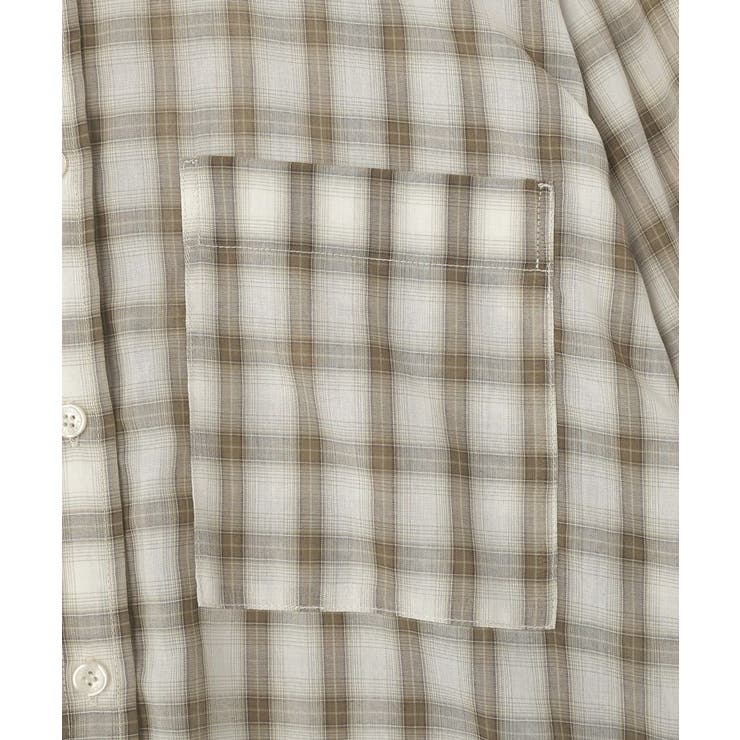 【接触冷感・イージーケア】シアーチェックシャツ | AMERICAN HOLIC | 詳細画像37 