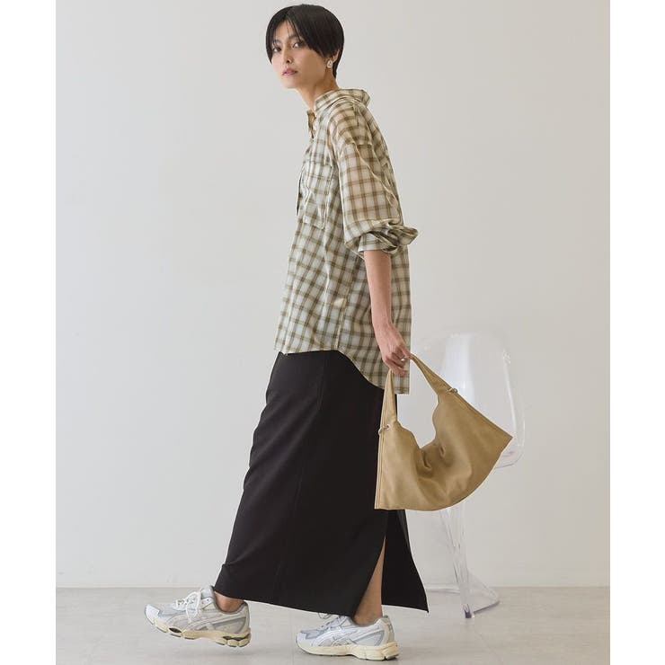 【接触冷感・イージーケア】シアーチェックシャツ | AMERICAN HOLIC | 詳細画像6 