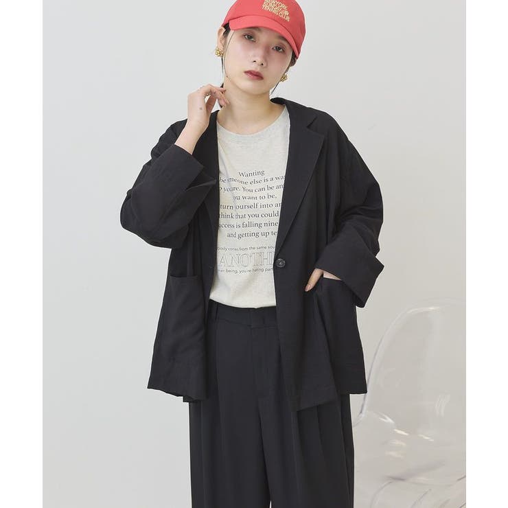 【接触冷感】ニュアンスオーバージャケット | AMERICAN HOLIC | 詳細画像3 