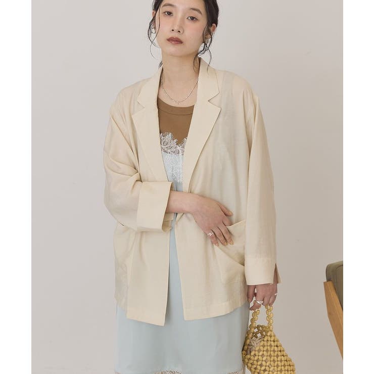 アイボリー | 【接触冷感】ニュアンスオーバージャケット | AMERICAN HOLIC