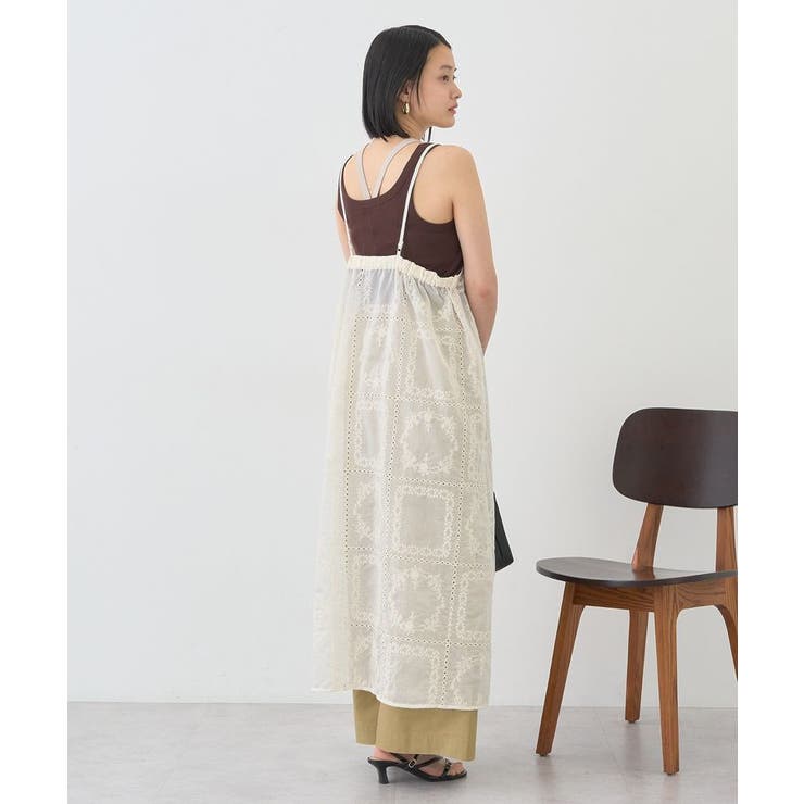 シアー刺繍キャミワンピース(ペチコート付き) | AMERICAN HOLIC | 詳細画像4 