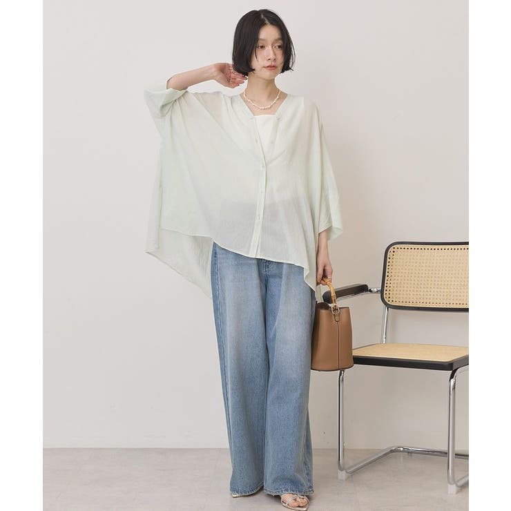 【接触冷感】Vネックポンチョシャツ | AMERICAN HOLIC | 詳細画像18 