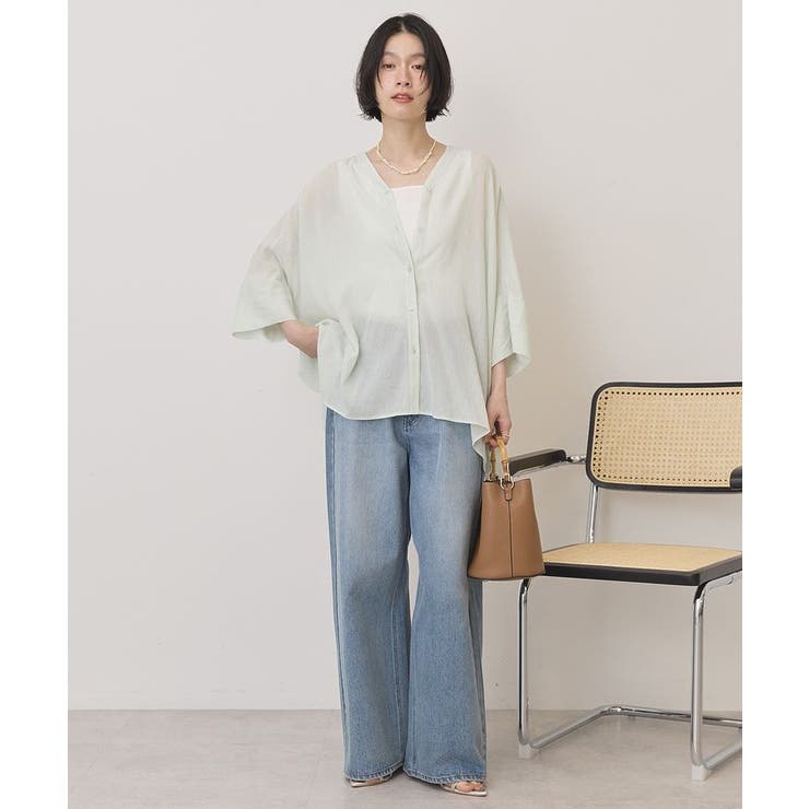 【接触冷感】Vネックポンチョシャツ | AMERICAN HOLIC | 詳細画像19 