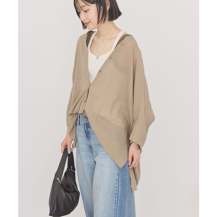 【接触冷感】Vネックポンチョシャツ | AMERICAN HOLIC | 詳細画像8 