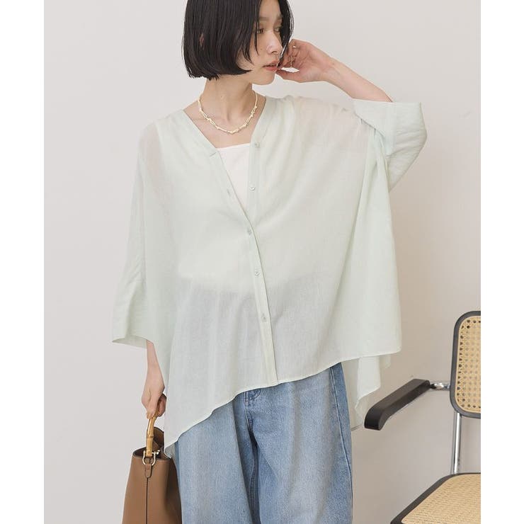 【接触冷感】Vネックポンチョシャツ | AMERICAN HOLIC | 詳細画像38 