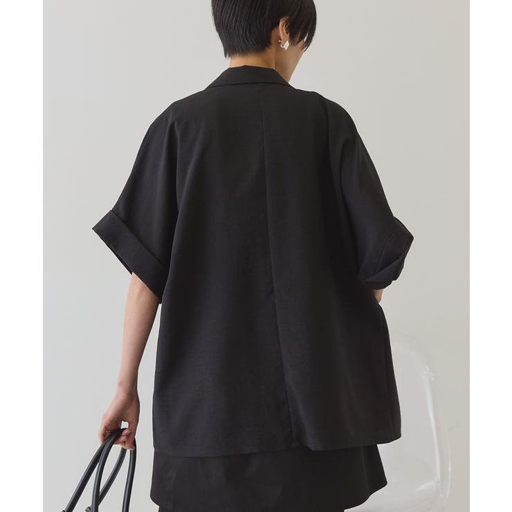 【接触冷感・イージーケア】リネンライク半袖ジャケット | AMERICAN HOLIC | 詳細画像20 