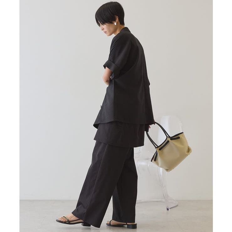 【接触冷感・イージーケア】リネンライク半袖ジャケット | AMERICAN HOLIC | 詳細画像22 