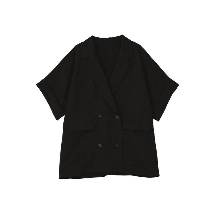 【接触冷感・イージーケア】リネンライク半袖ジャケット | AMERICAN HOLIC | 詳細画像40 