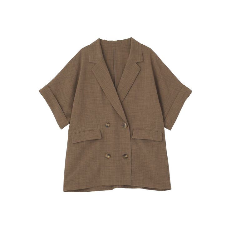 【接触冷感・イージーケア】リネンライク半袖ジャケット | AMERICAN HOLIC | 詳細画像42 