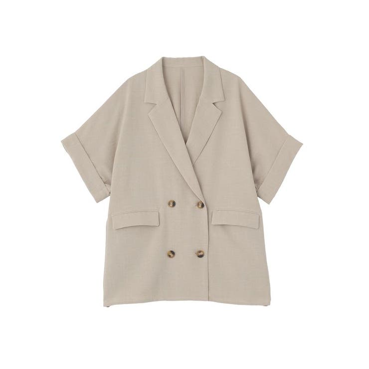 【接触冷感・イージーケア】リネンライク半袖ジャケット | AMERICAN HOLIC | 詳細画像30 