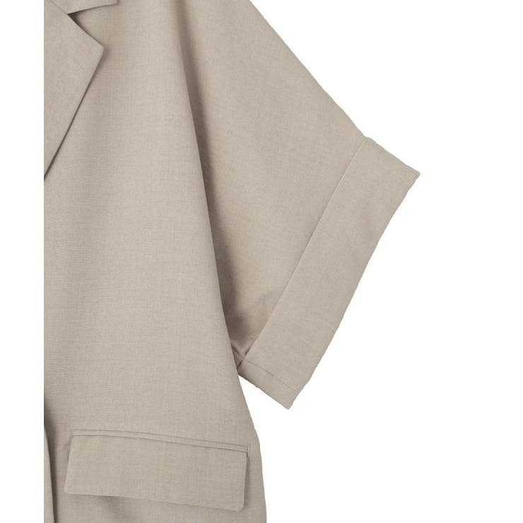 【接触冷感・イージーケア】リネンライク半袖ジャケット | AMERICAN HOLIC | 詳細画像33 