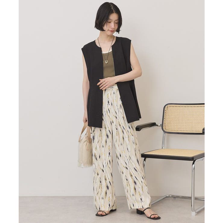 【接触冷感・イージーケア】リネンライクペプラムベスト | AMERICAN HOLIC | 詳細画像21 