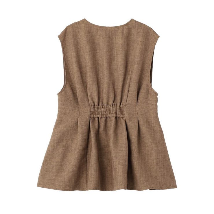 【接触冷感・イージーケア】リネンライクペプラムベスト | AMERICAN HOLIC | 詳細画像25 