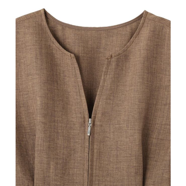 【接触冷感・イージーケア】リネンライクペプラムベスト | AMERICAN HOLIC | 詳細画像26 