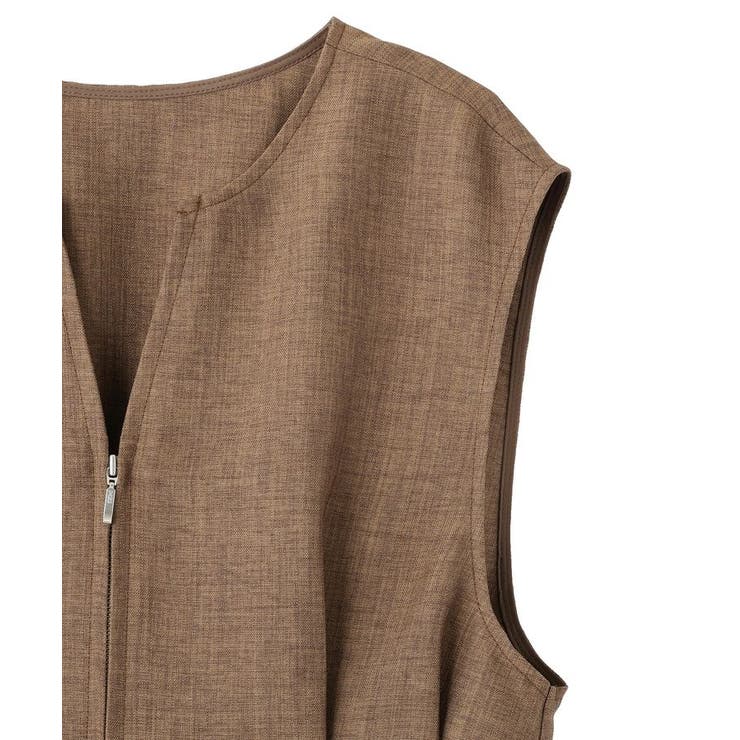 【接触冷感・イージーケア】リネンライクペプラムベスト | AMERICAN HOLIC | 詳細画像27 