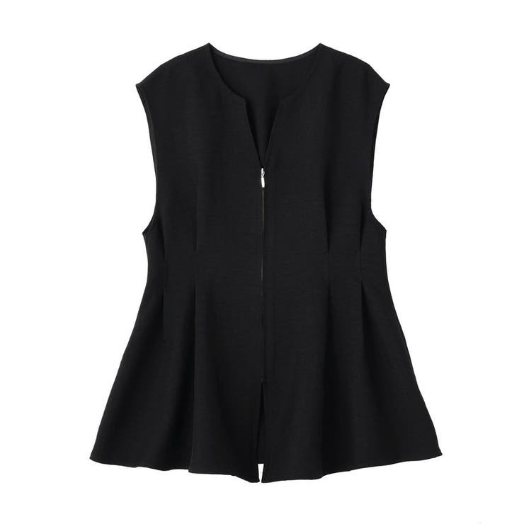 【接触冷感・イージーケア】リネンライクペプラムベスト | AMERICAN HOLIC | 詳細画像35 