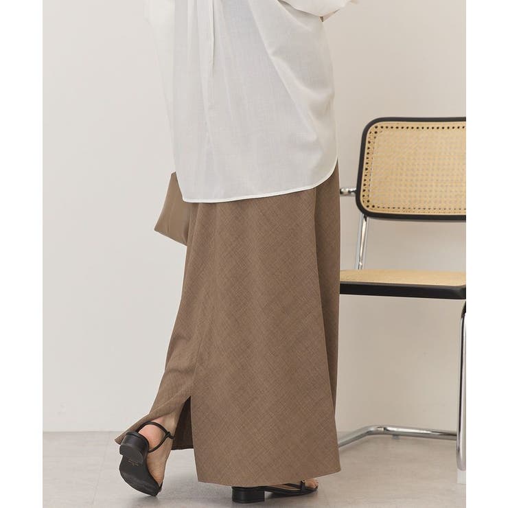 【接触冷感・イージーケア】リネンライクマーメイドスカート | AMERICAN HOLIC | 詳細画像4 