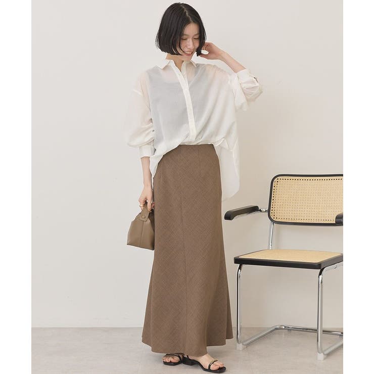 【接触冷感・イージーケア】リネンライクマーメイドスカート | AMERICAN HOLIC | 詳細画像5 