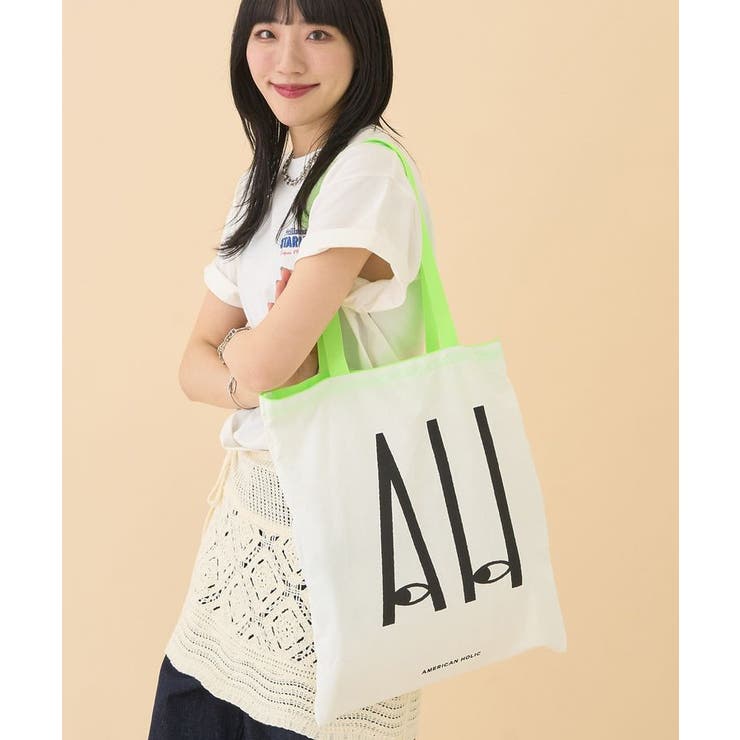 カラーハンドルホリホリトートバッグ | AMERICAN HOLIC | 詳細画像7 