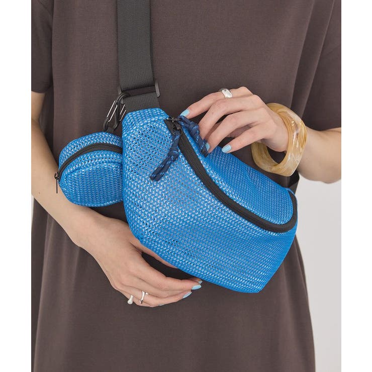 【2点SET】ポーチ付ダブルメッシュウエストポーチ | AMERICAN HOLIC | 詳細画像3 