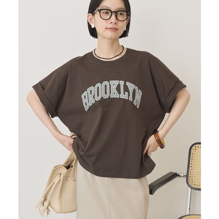 ブラウン | BROOKLYN ロゴTシャツ | AMERICAN HOLIC