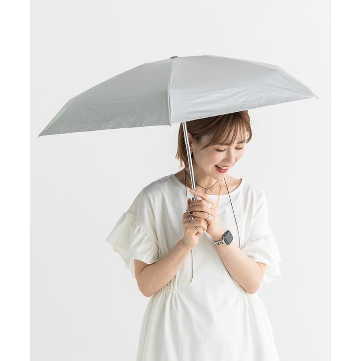 シルバー | 【AH×Wpc.】ポーチ付き折りたたみ傘 | AMERICAN HOLIC