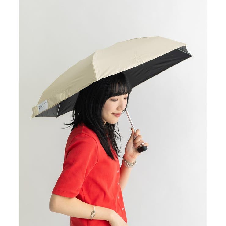 ベージュ | 【AH×Wpc.】ポーチ付き折りたたみ傘 | AMERICAN HOLIC