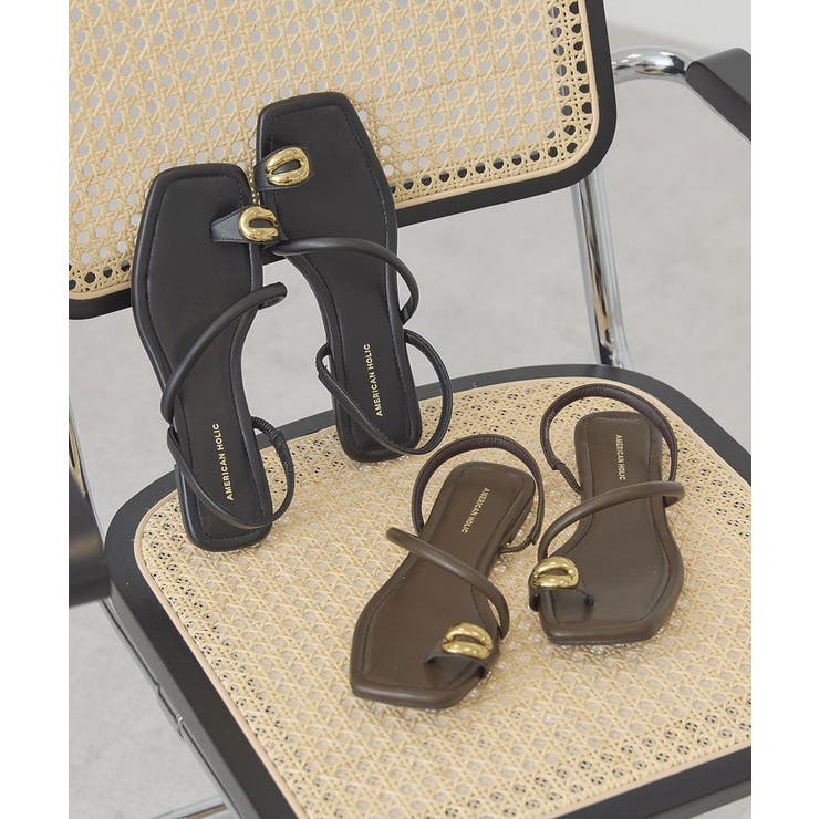 メタルポイントトングサンダル | AMERICAN HOLIC | 詳細画像1 