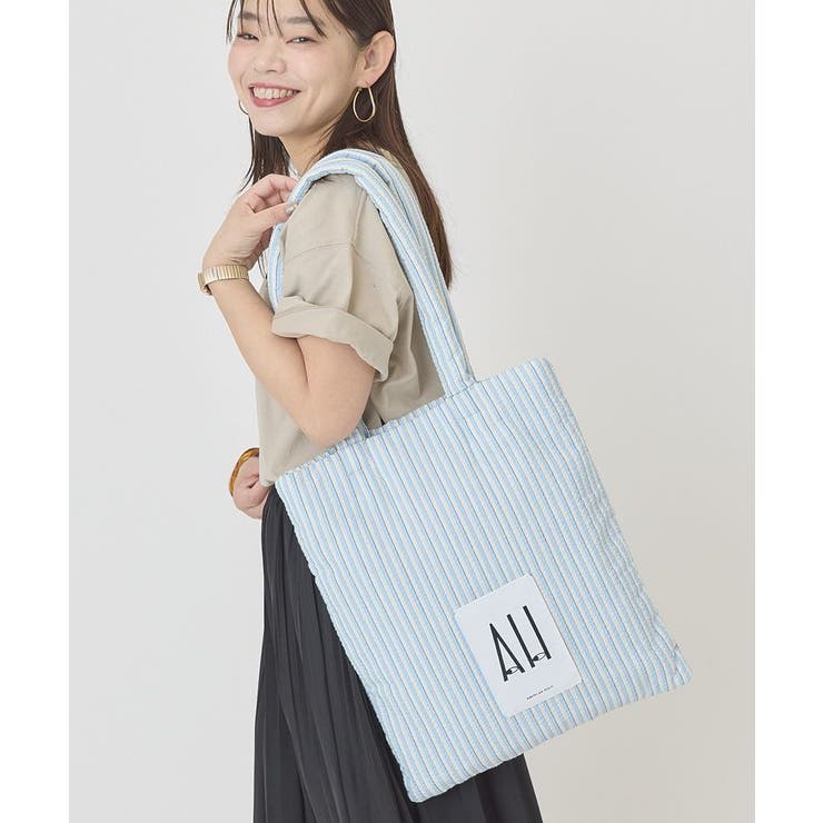 サックスブルー | パテッドホリホリトートバッグ2 | AMERICAN HOLIC