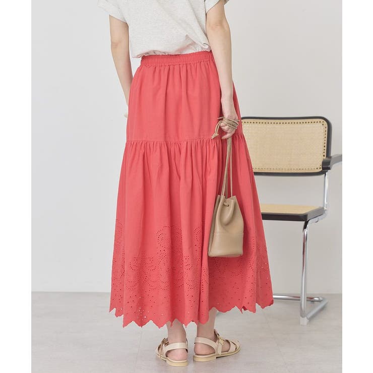 アイレット刺繍ティアードスカート | AMERICAN HOLIC | 詳細画像18 