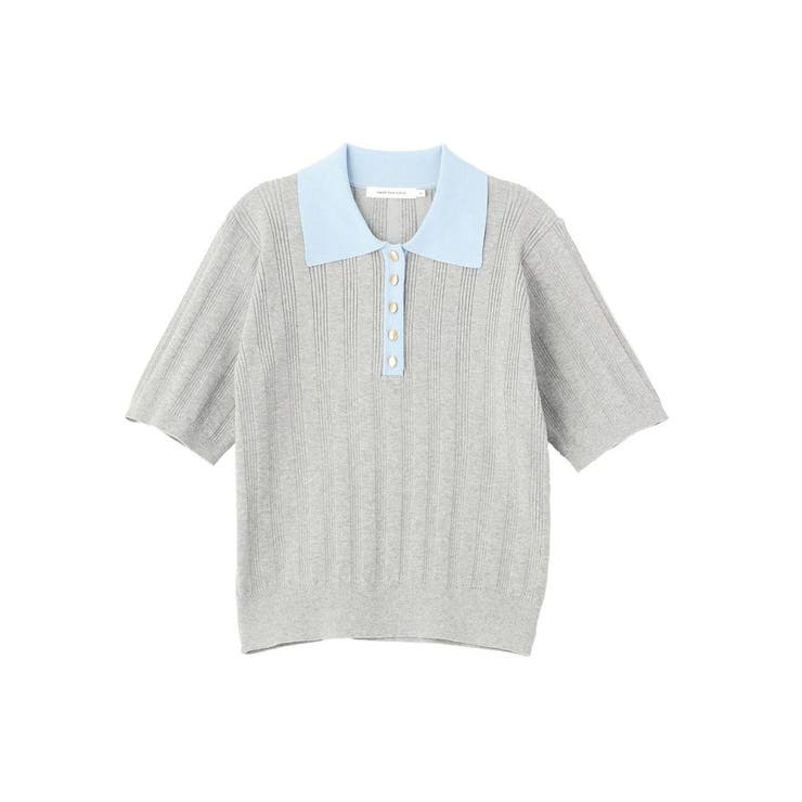 襟配色ニットポロ | AMERICAN HOLIC | 詳細画像17 