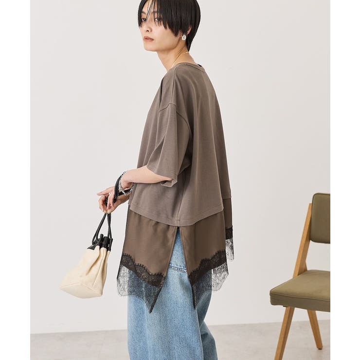 レースドッキングTシャツ | AMERICAN HOLIC | 詳細画像7 