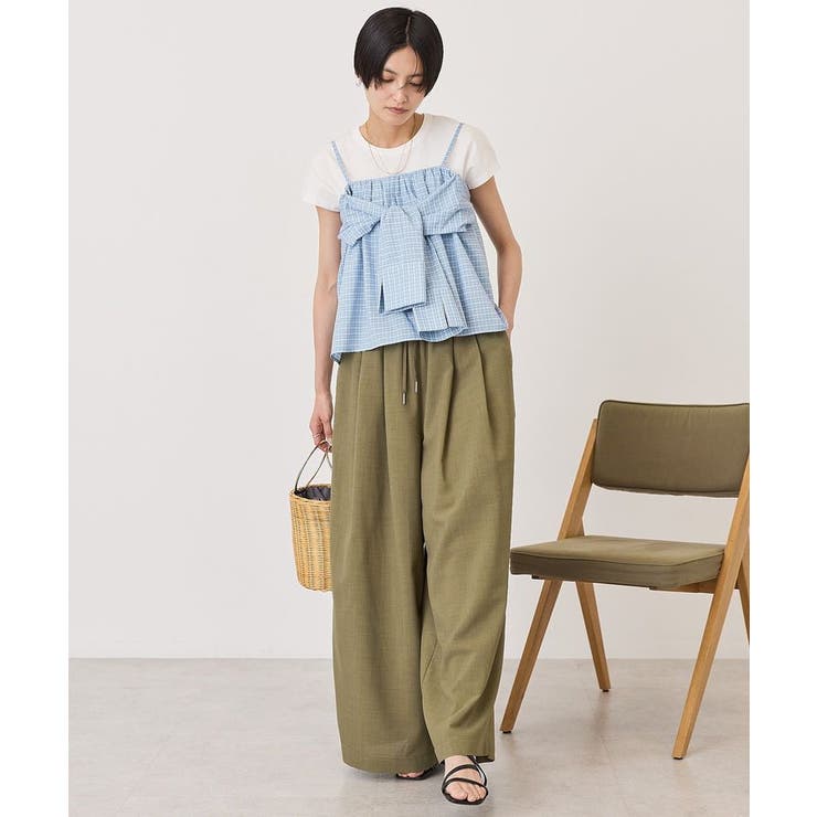 【2点セット】ノースリーブTシャツ＋ビスチェ | AMERICAN HOLIC | 詳細画像19 